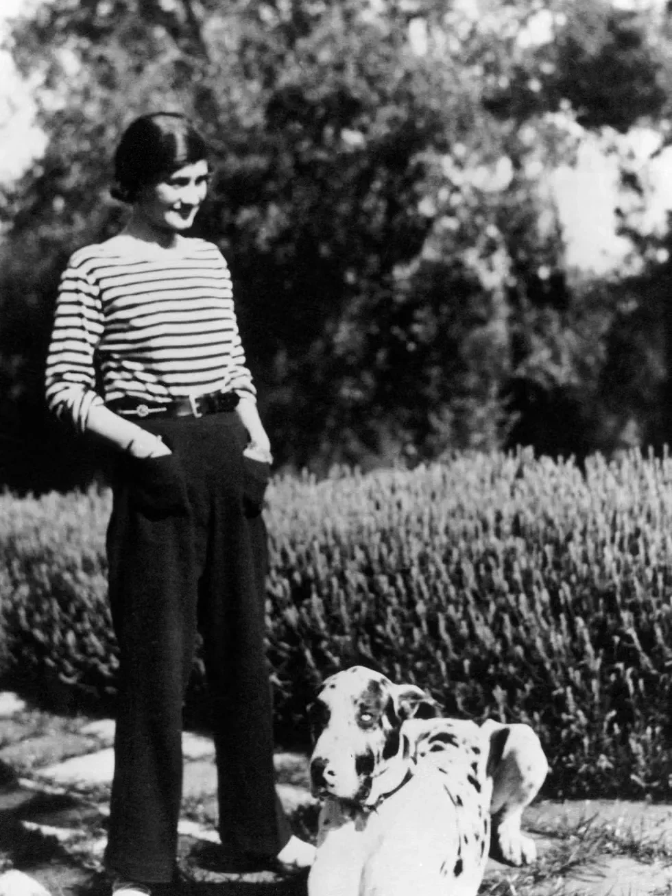 Coco Chanel at her French villa in 1930